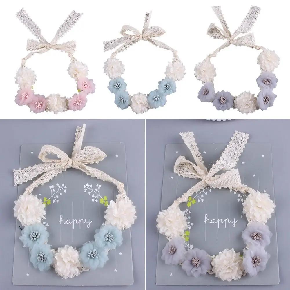 

Head Band Flower Lace Hairband Multipurpose Sweet Hair Accessories Hair Band Headdress Photography