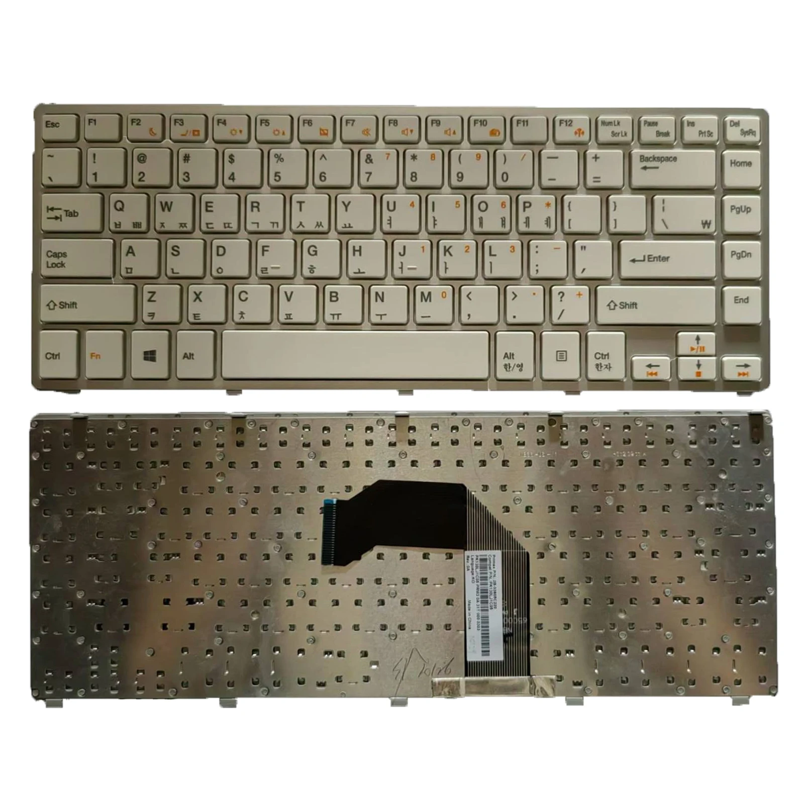

NEW For COMPAL QAL30 QAL31 for PHILCO ASI Laptop KR Korean Keyboard white