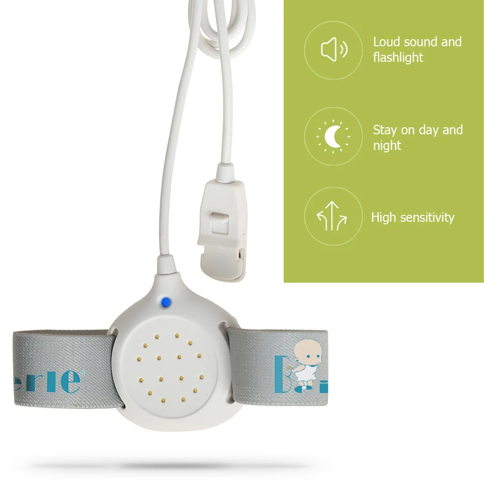 Hot Professional Arm Wear Bed-wetting Sensor Alarm For Baby Toddler Adults Potty Training Wet Reminder Sleeping Enuresis