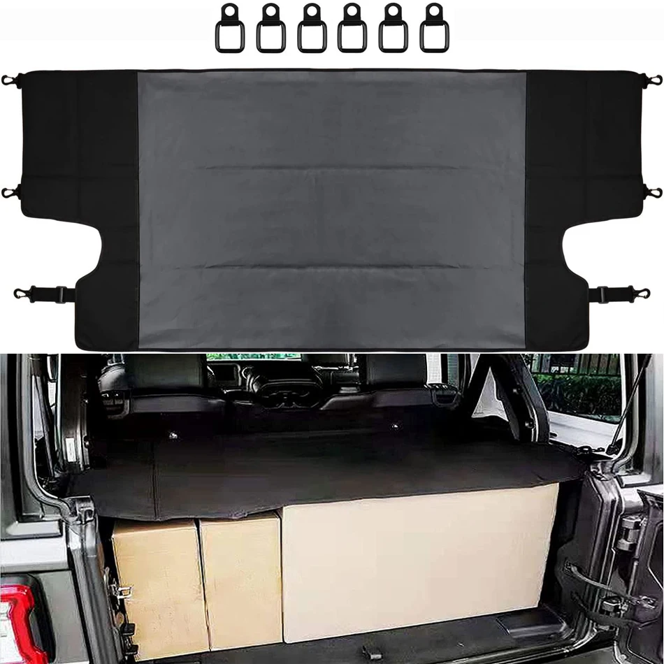 

TML Cargo Security Shield Rear Trunk Cover for Jeep Wrangler JK JKU Sports Sahara Freedom Rubicon 4 Door Unlimited 2007-2017