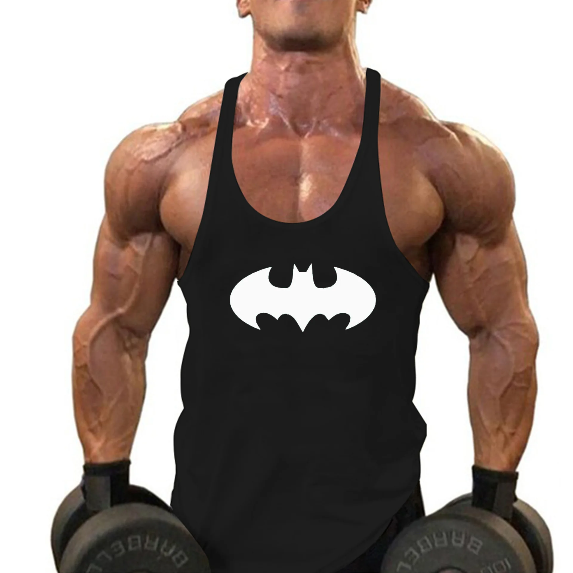 New Gym Sleeveless Clothing Men Bodybuilding and Fitness Tank Top Vest Sportswear Undershirt muscle workout Singlets Gym shirt