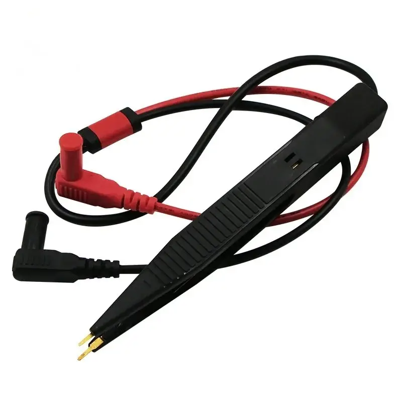 SMD Test Clip Tweezers Capacitance Test Pen for Multimeter - LCR Chip Component Tester Probe for Resistor Capacitor Inductor image 2