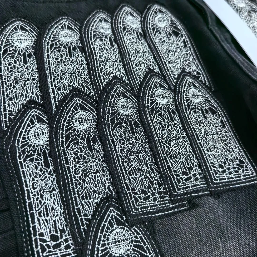men embroidery patches distressed carpenter cargo jeans 3