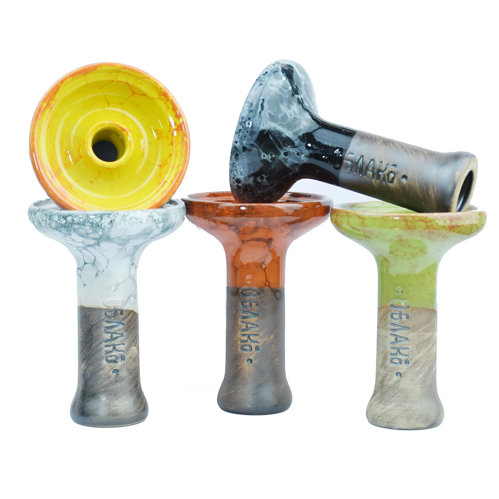 Hookah Set Color Glaze Ceramic Hookah Bowls Tobacco Holder Oblako Chicha Sheesha Narguile Wate Pipe Smoking Accessories