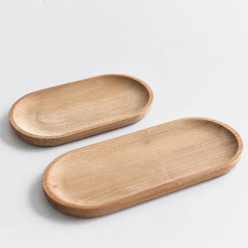 Oval Wooden Tea Tray Serving Table Plate Snacks Food Storage Dish for Tray Fruit Dishes Saucer Dessert Serving Bamboo food storage container,wooden serving tray,tea tray,dessert plate
