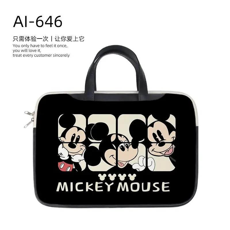 Disney Anime Mickey Mouse Laptop Bag Cute Large Capacity Tablet