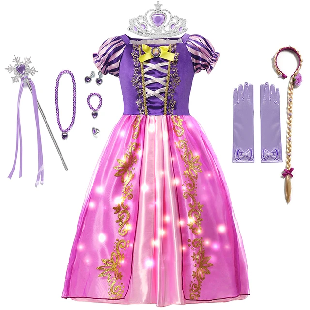 Robe princesse Disney pour filles, blanche-neige, Costume d'halloween  Cosplay pour enfants, déguisement d'anniversaire, de carnaval, vêtements de  fête - AliExpress