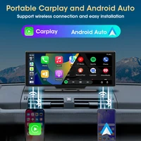 Srnubi 10.26 "écran de jeu de voiture Android WIFI lecteur multimédia de voiture sans fil Carplay Android Auto écran de voiture pour YouTube Netflix 2
