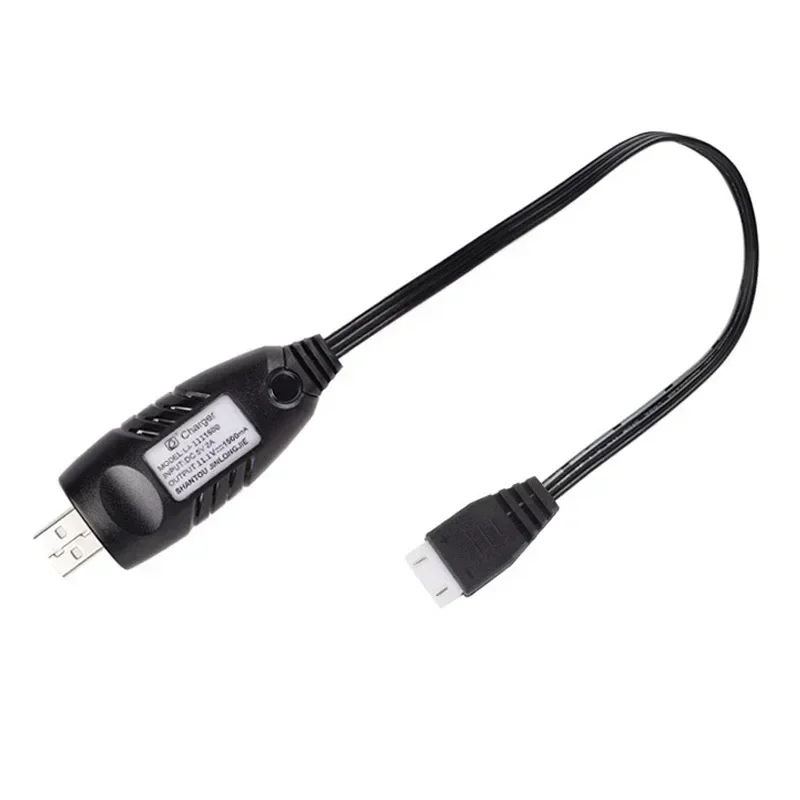 11.1V 1500mAh XH-4P 리튬이온 리포 배터리 3S 밸런스 USB 케이블 충전기 (전동 RC카 물총 장난감 XH4P 충전기용)