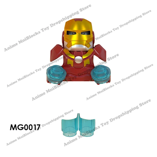 XP193 D009 WM718 Mark suit Disney anime movie figurine dolls mini plastic action toy figures Assemble blocks Christmas gifts 5