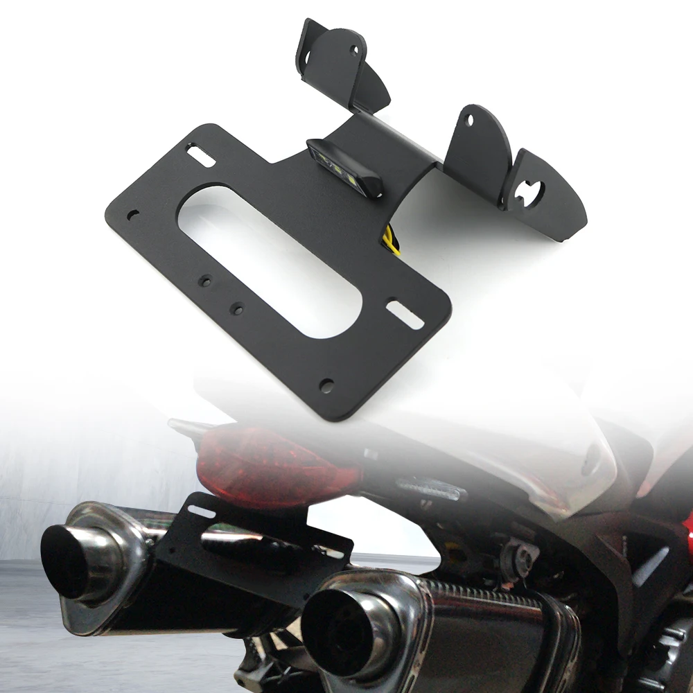 Fit For Ducati Monster 696 795 796 1100 evo All years License Plate Holder Bracket Rear Tail Tidy Fender Eliminator kit license plate holder motorcycle license plate holder