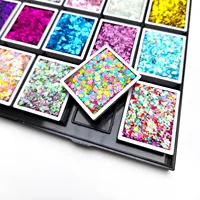Palette de 24 couleurs de paillettes épaisses à base d'huile pour le visage et le corps, peinture à paillettes pour les lèvres, les ongles, les cheveux, maquillage scintillant, gel de base pour le corps 4