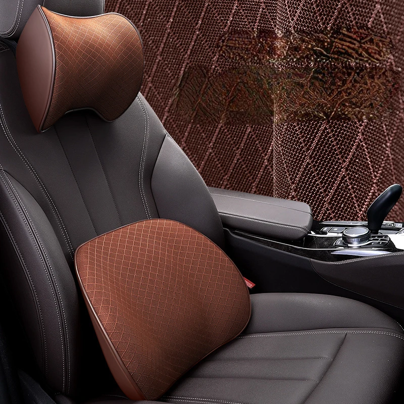 Car Neck Headrest Pillow Rest Head Support Cushion Car Breathable