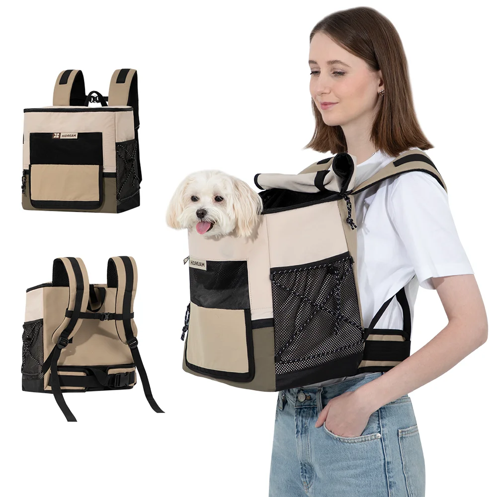 Puppy Kitten Travel Chest Sling Bag Pet Front And Back Bag Cat Dog Carrier Breathable Canvas Portable Backpack