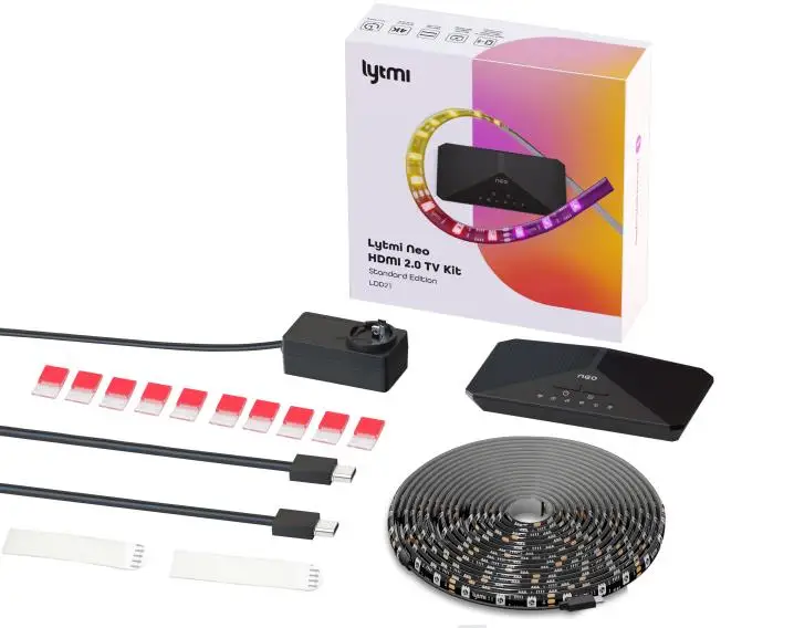 

New Lytmi Fantasy Classic- B With TV Backlight Strip Neo 2-1 input Sync Box Light Strip