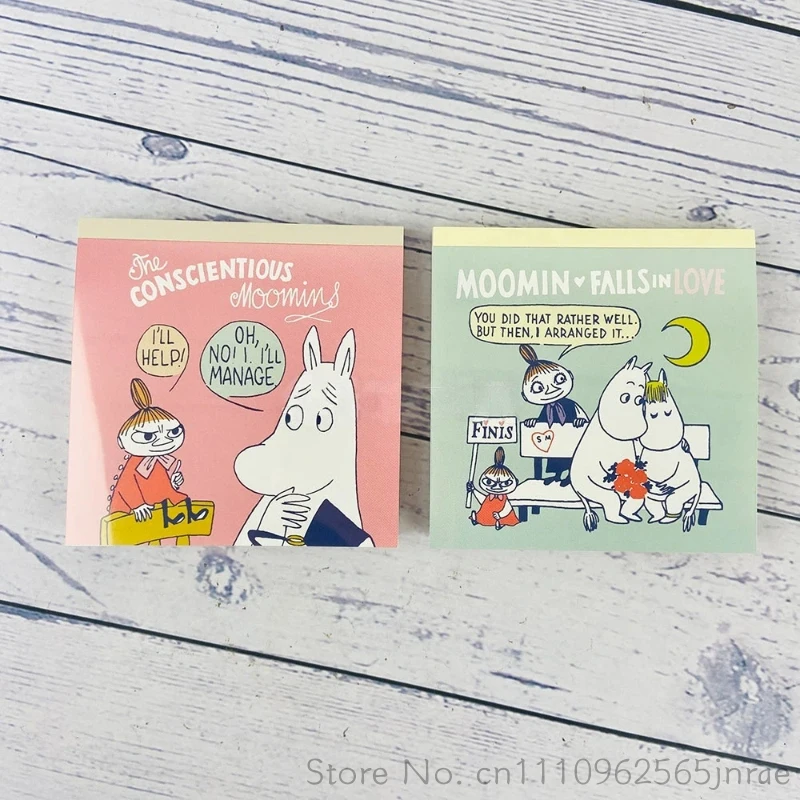 Bandai Sunstar Moomin 2026 Life Series Blocco Memo Adesivo Fustellato con 4 Design, Cartella Porta Documenti, Cancelleria per Ufficio per Uso Quotidiano - immagine 4