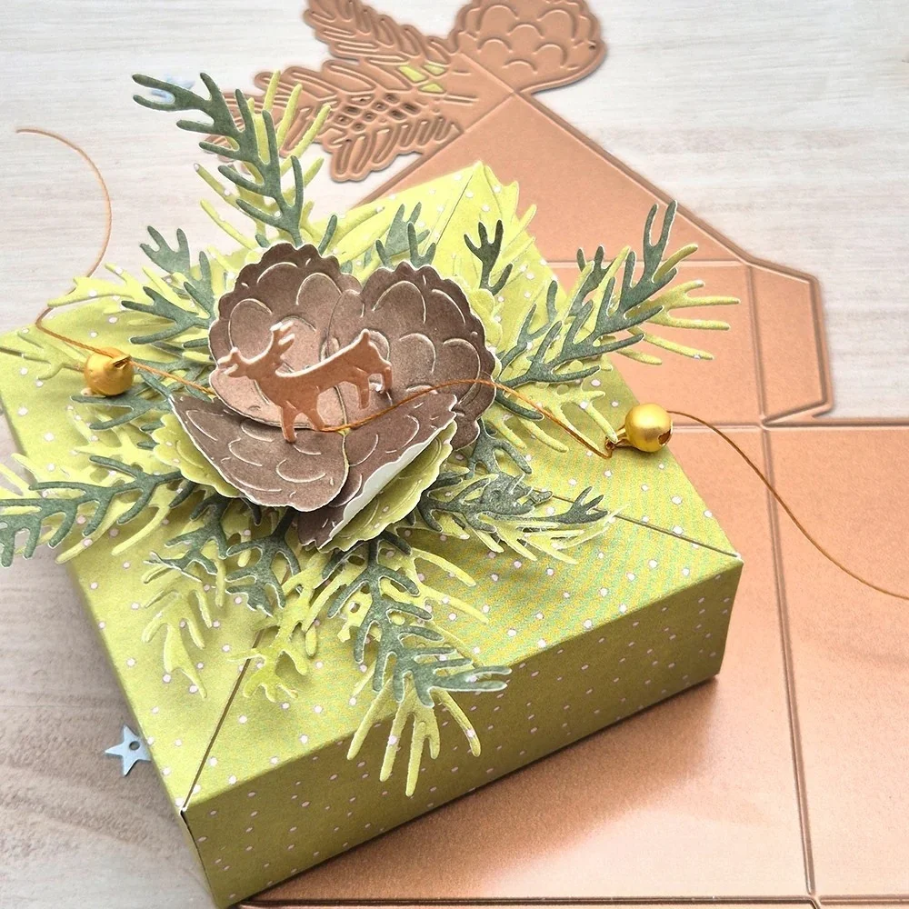 Mmao Craft Metall-Stanzformen, Neue 3D-Box-Serie, Scrapbooking-Papierkunst-Messerform, Stanzschablonen