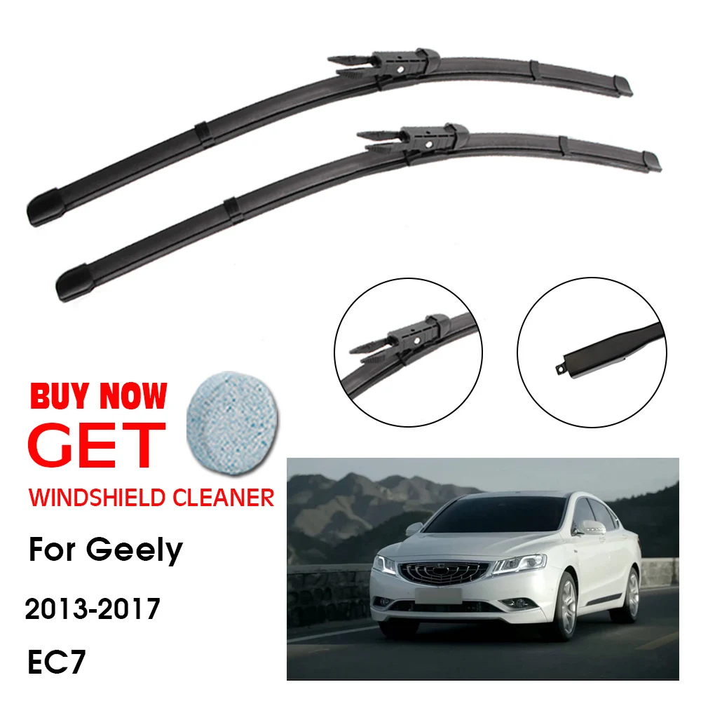 

Car Wiper For Geely EC7 24"+16" 2013-2017 Front Window Washer Windscreen Windshield Wipers Blades Accessories