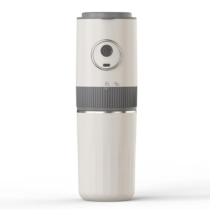 Wielofunkcyjny ekspres do kawy, przenośny ekspres do espresso z wbudowanym młynkiem, mini kubek do przelewania do użytku domowego i na zewnątrz.