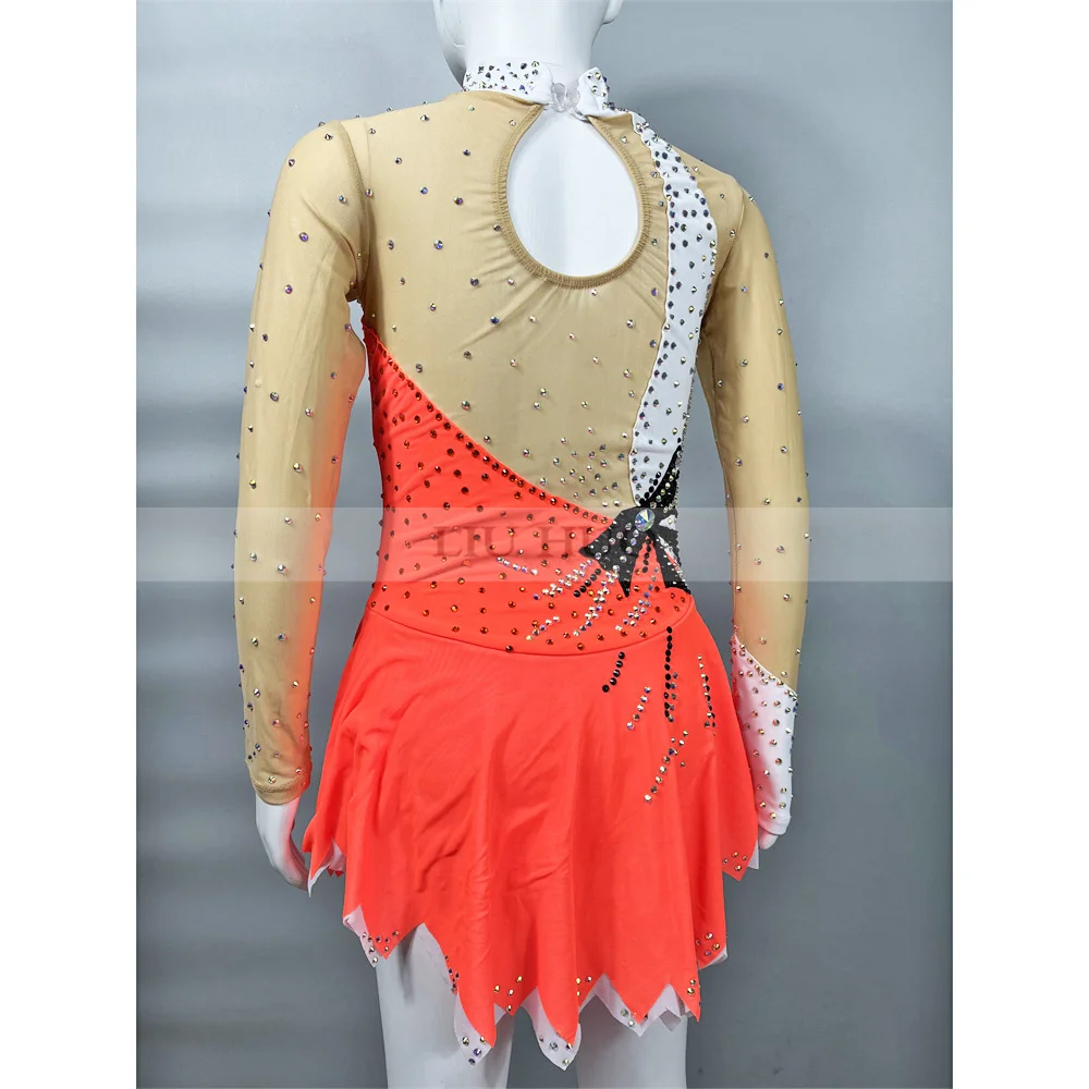 open lace back dress Figure Skating Dress #SD027  Skating Spirit