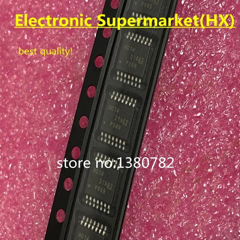 

Новинка, оригинальная Специальная цена spot 100 шт./лот SN74HC14PWR SN74HC14 74HC14 TSSOP-14 IC!
