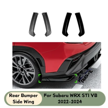 Rear Bumper Side Winglets for Subaru WRX STI VB 2022–2024 Gloss Black ABS