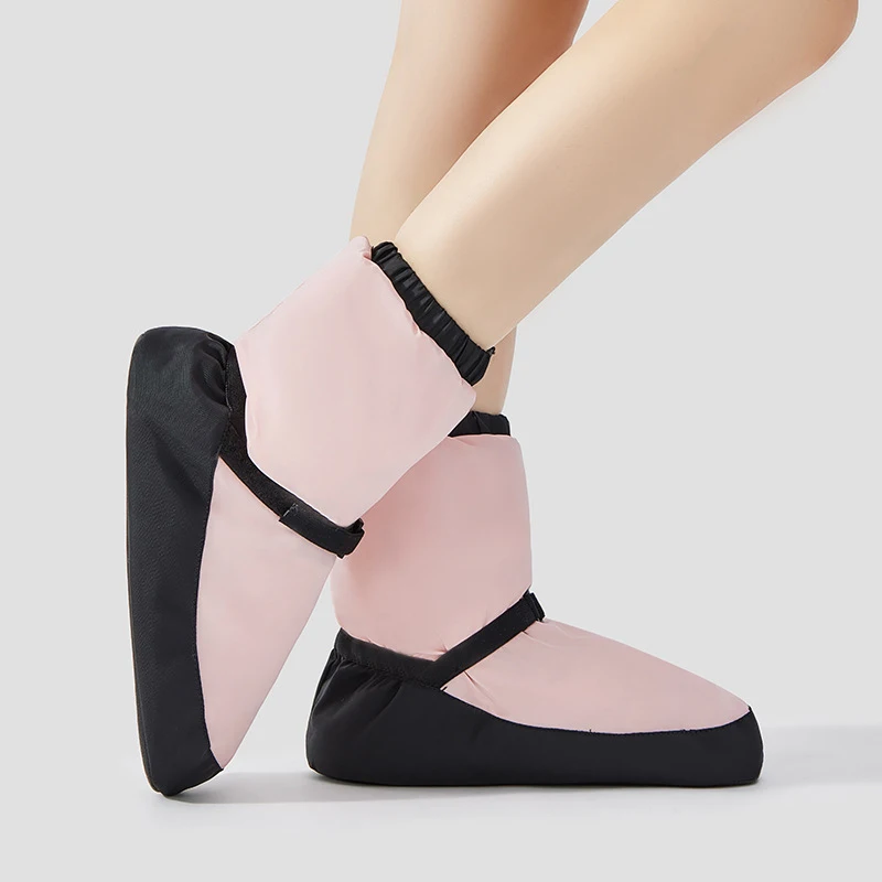 Dance Shoes Ballet Shoes Winter Dance Boots Warm-Up Short Boots Warm Anti-Slip Training Adult Cotton