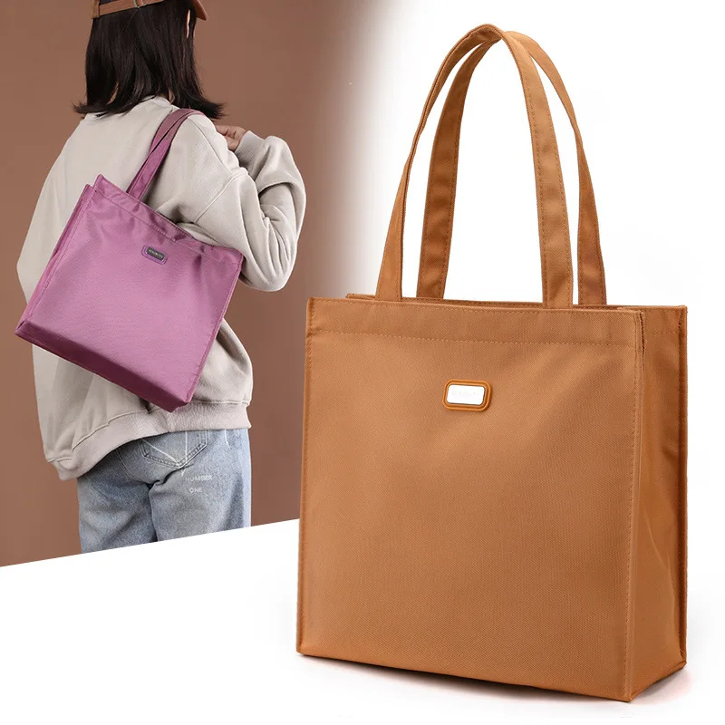 Borsa Vip Borsa Portadocumenti In Tessuto Di Nylon Impermeabile Borsa Tote Quadrata Verticale Borsa A Tracolla Singola Per Pendolari Da Lavoro Per Il 