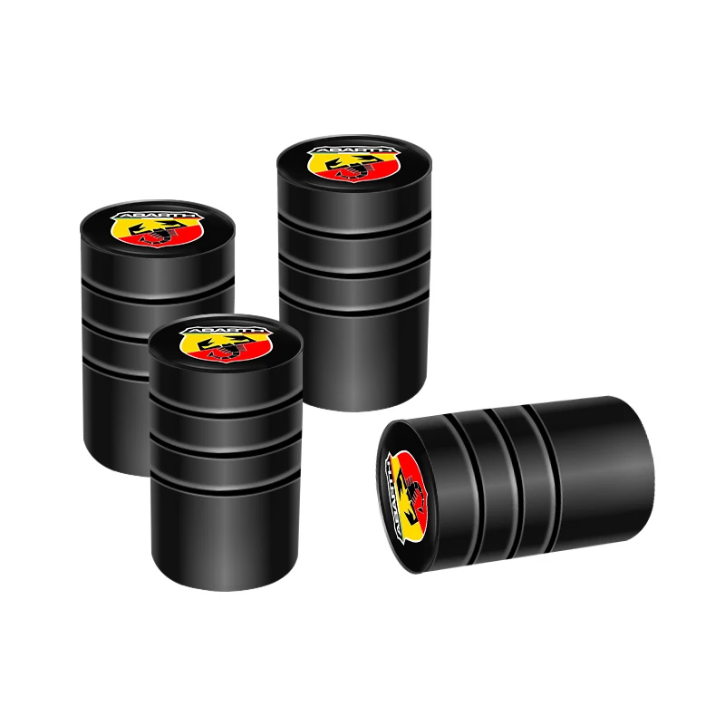 4Pcs 3D Metal Tire Valve Caps - Premium Car Tyre Air Stem Covers