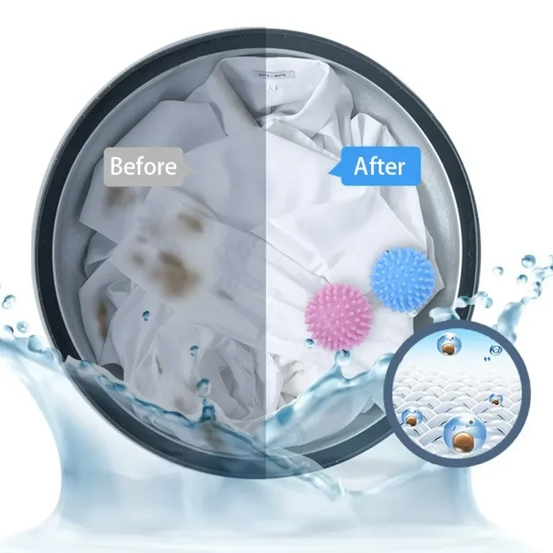 Laundry Ball 6/1Pcs Magic Anti-Winding Reusable Household Washing Machine Clothes Softener