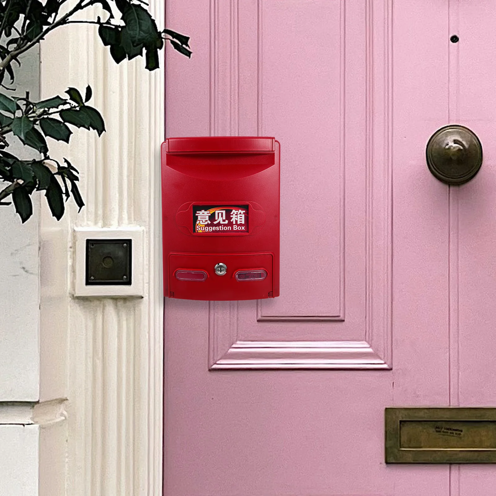 Wall Mount Mailbox With Lock Versatile Box Secure Storage Modern Garden Letter Slot Door Post Home Durability Plastic Mailboxes
