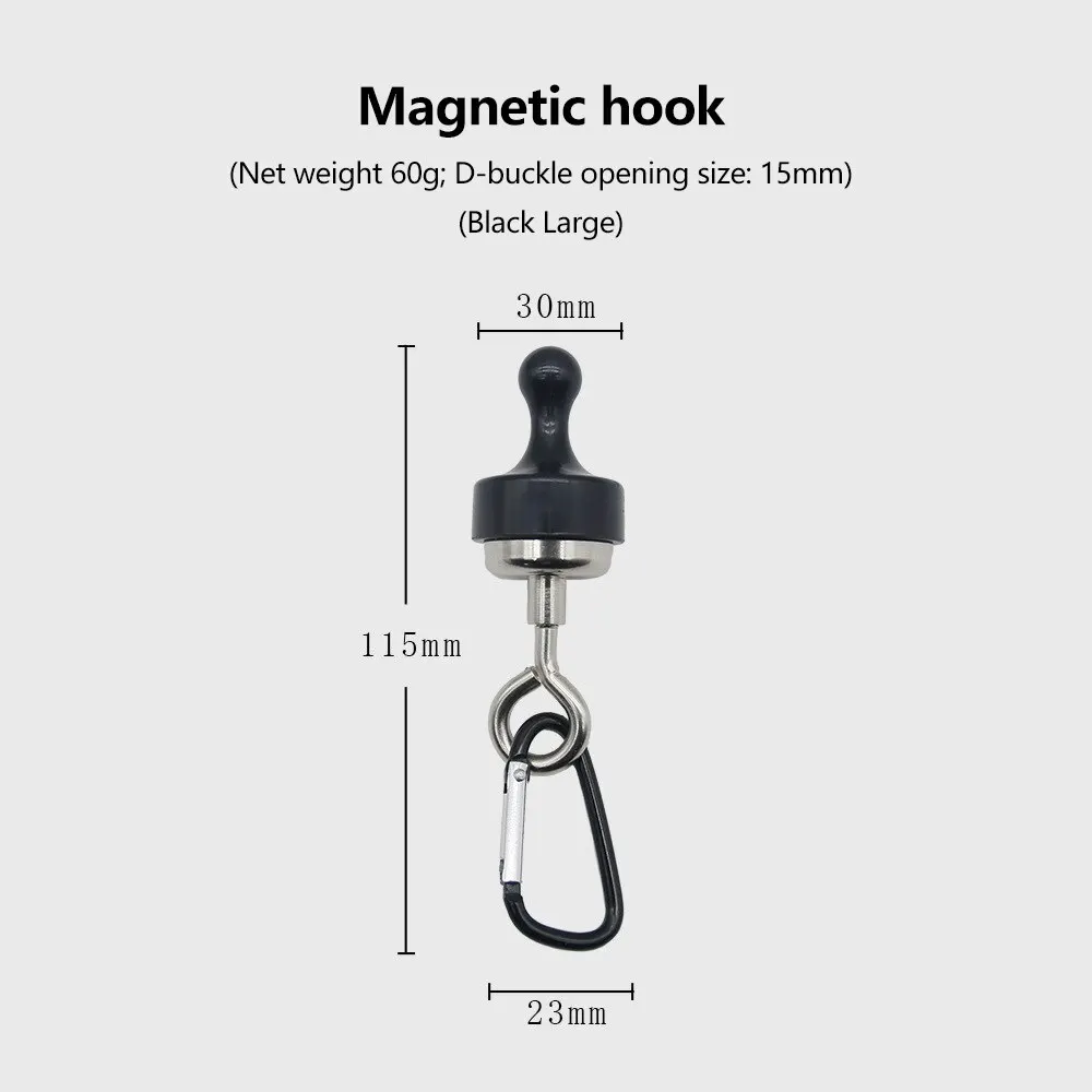 1PCS Strong Magnetic Carabiner Keychain Camping Snap Clip D Type Lock Buckle Outdoor Tent Canopy Hanging Buckle Hook Clasps magnetic carabiner