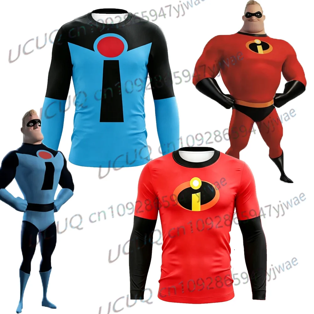 Das unglaubliche Retro-Cosplay-T-Shirt mit 3D-Grafik, schnell trocknendes Top, Film-Fan-T-Shirt, passende Familienkleidung, Sommer-T-Shirt für Herren
