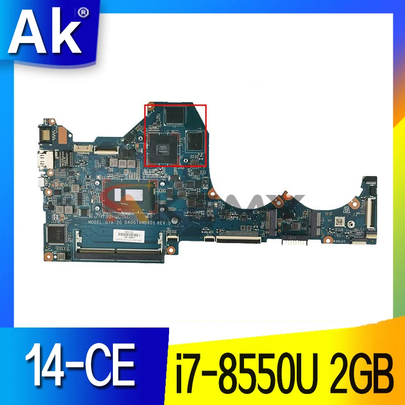 Для Pavilion 14-CE TPN-Q207 материнская плата для ноутбука с Φ 2GB DA0G7AMB6D1 |