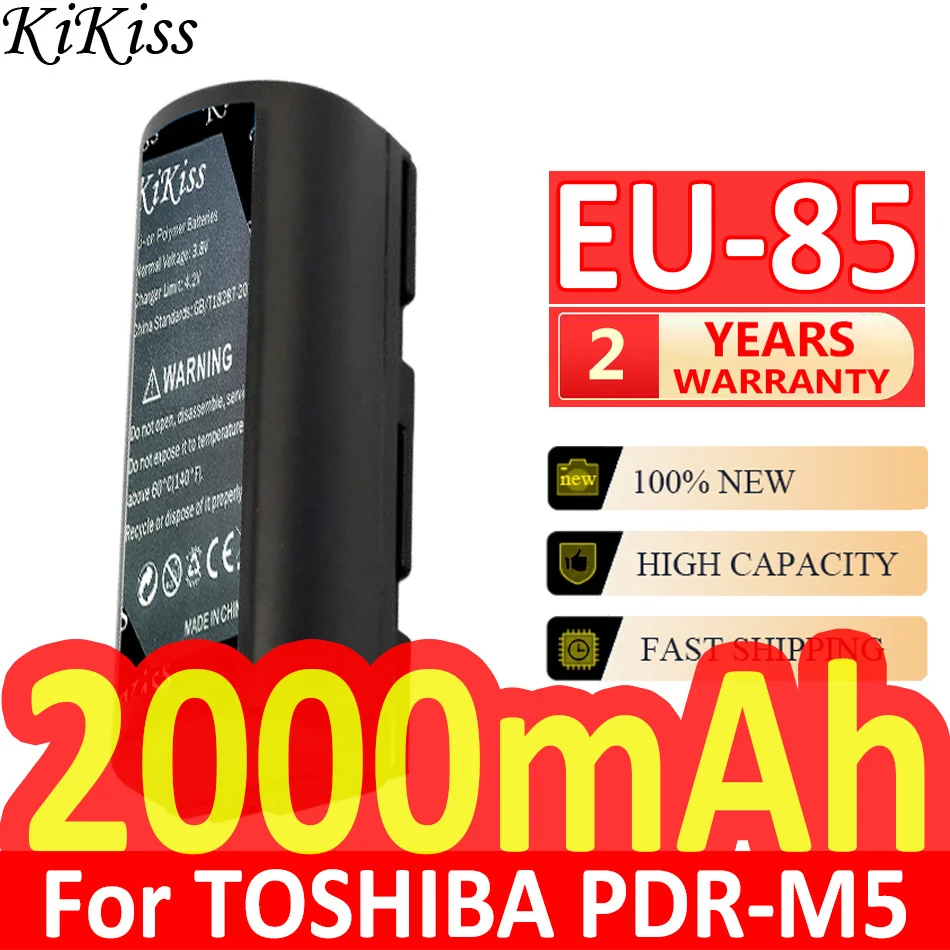 2000Mah Kikiss Potente Batteria Eu-85 (Fnp80) Per Kyocera Microelite 3300 Per Kodak Dc4800 Per Zoom Per Toshiba Pdr-M5 Pdr-M4