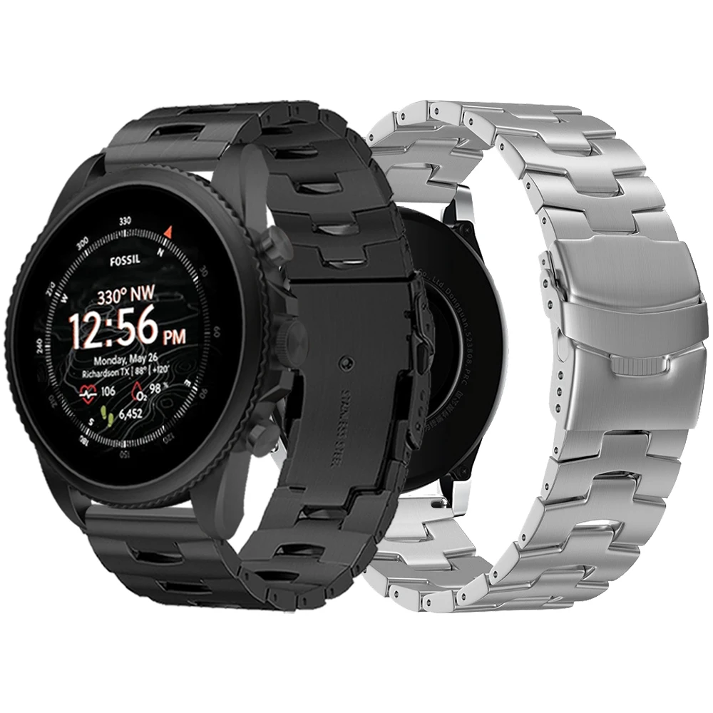 22mm 티타늄 메탈 밴드 6 세대 44mm Gen6 / gen 5 5e / Gen5 LTE..