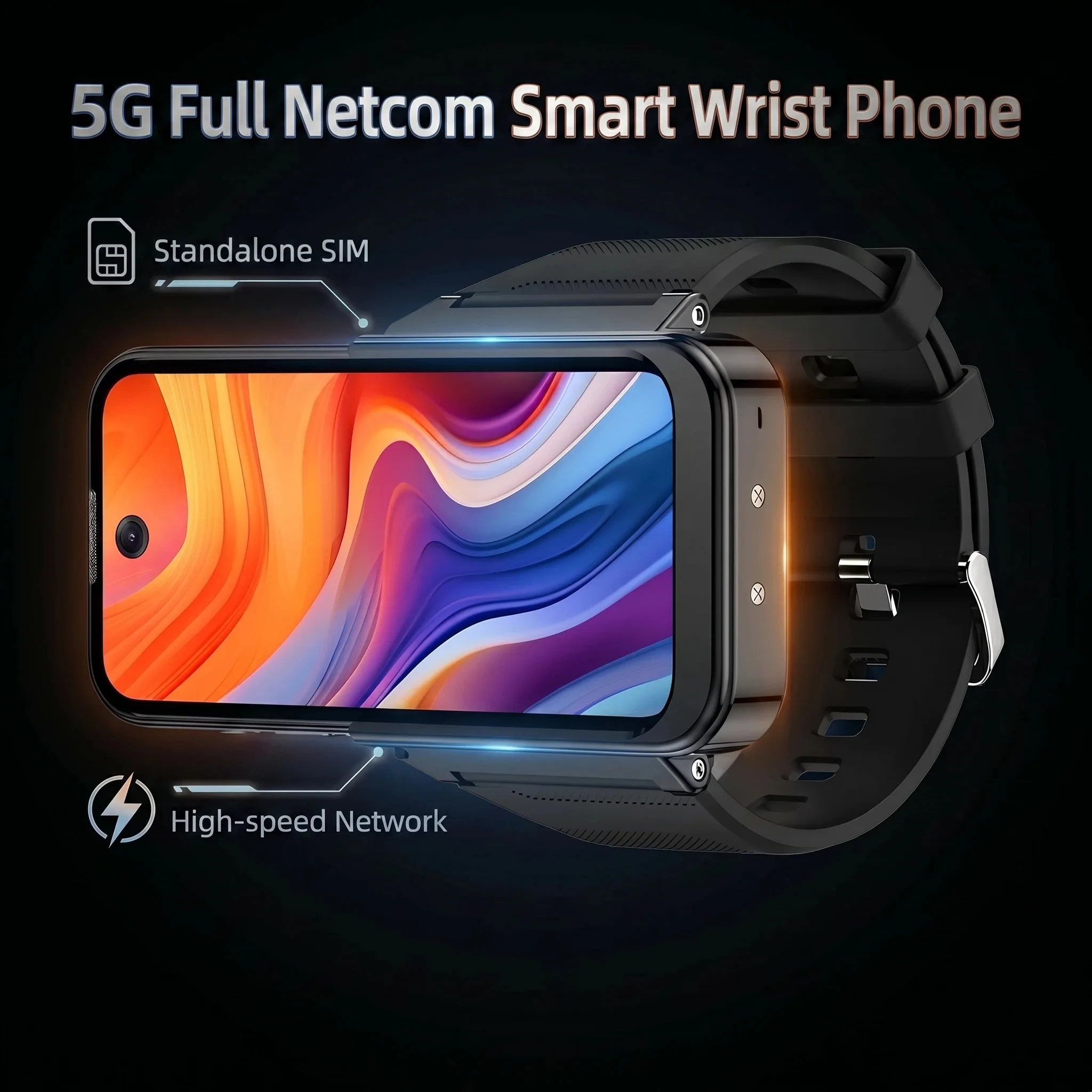 3.97-inch Smartwatch 8GB RAM 256GB ROM Android12.0 With Facial Recognition Dual SIM Standby 4G 5G Network Mini Smart Watch Phone 1