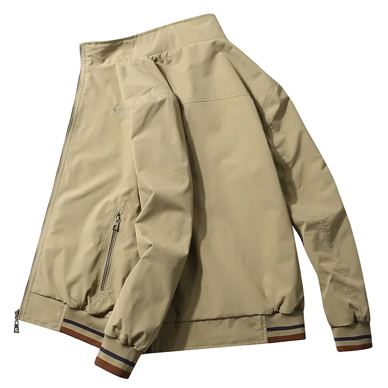 thumbnail image 1 of Chaqueta cortavientos de doble cara para hombre, chaqueta de béisbol estilo aviador de algodón puro, abrigo de estilo hip hop, ropa de calle, multicolor, 2024, 1 of 5