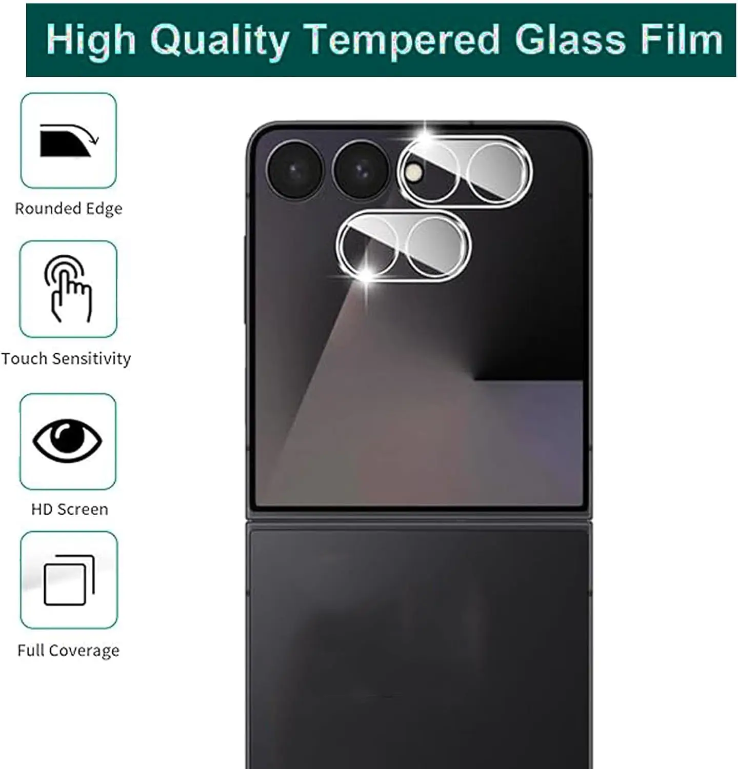 Enhanced Tempered Glass Camera Lens Protector