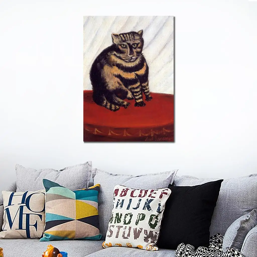 

art for sale The Tiger Cat by Henri Rousseau canvas Handmade High quality