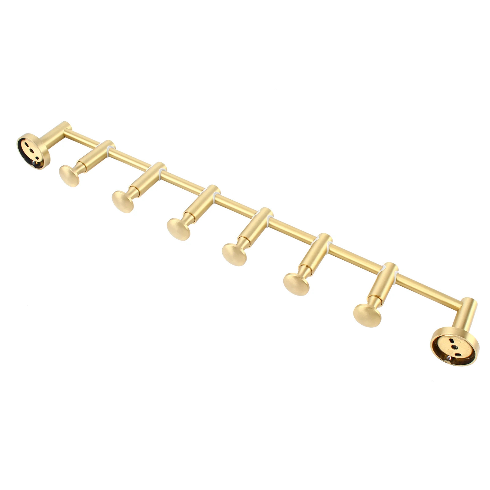CNCEST Practical Coat Rack Wall Mount Coat Hooks Rack for Scarves Clothes Handbags 6 Hooks Load 20kg