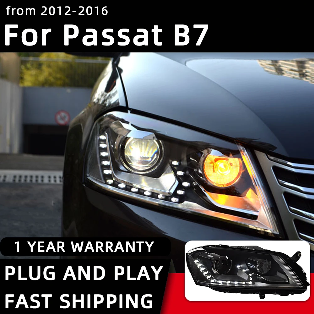 nær ved dis Faciliteter Car Styling Headlights for VW Passat B7 Europe LED Headlight 2012-2016 Head  Lamp DRL Signal Projector Lens Auto Accessories _ - AliExpress Mobile