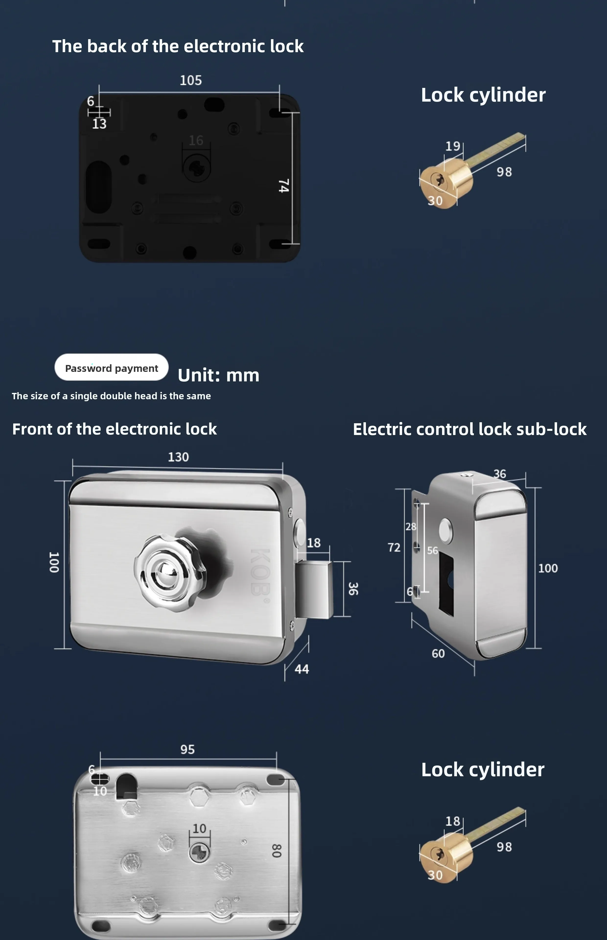Wireless electronic control lock, card swiping electronic remote control access