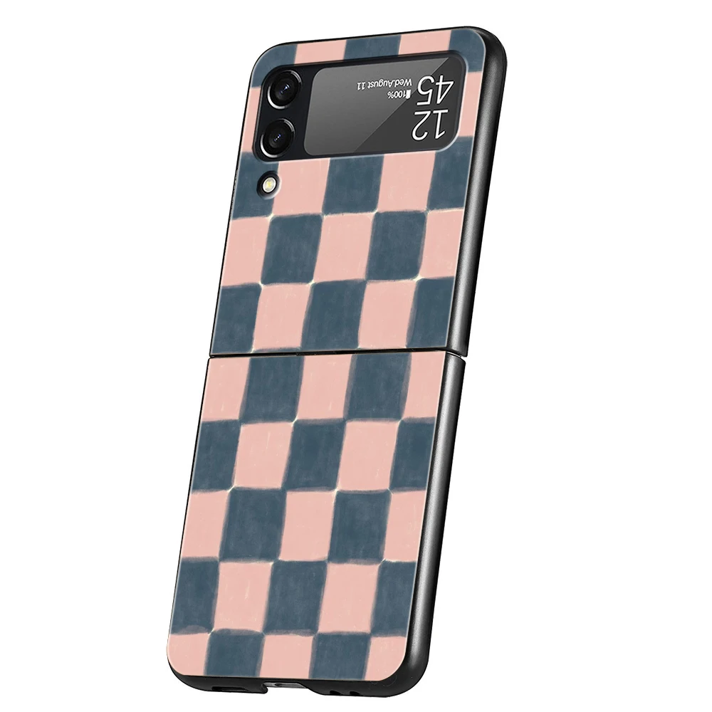 Checkerboard Chess Board Hard Folding Phone Case Cover