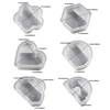 Silicone Mold DIY Flower Heart Cloud Rainbow Shape Resin Concrete Cement Mold Home Handicraft Desktop Decor Card Photo Holder 6