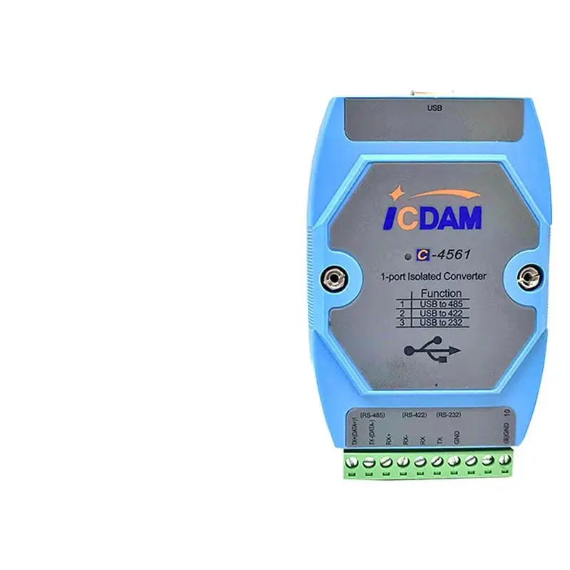 C-4561 Convertitore Da Usb A Rs-232/422/485 Dual Chip Cp2102 Ft232 Protezione Contro Le Sovratensioni Contro I Fulmini