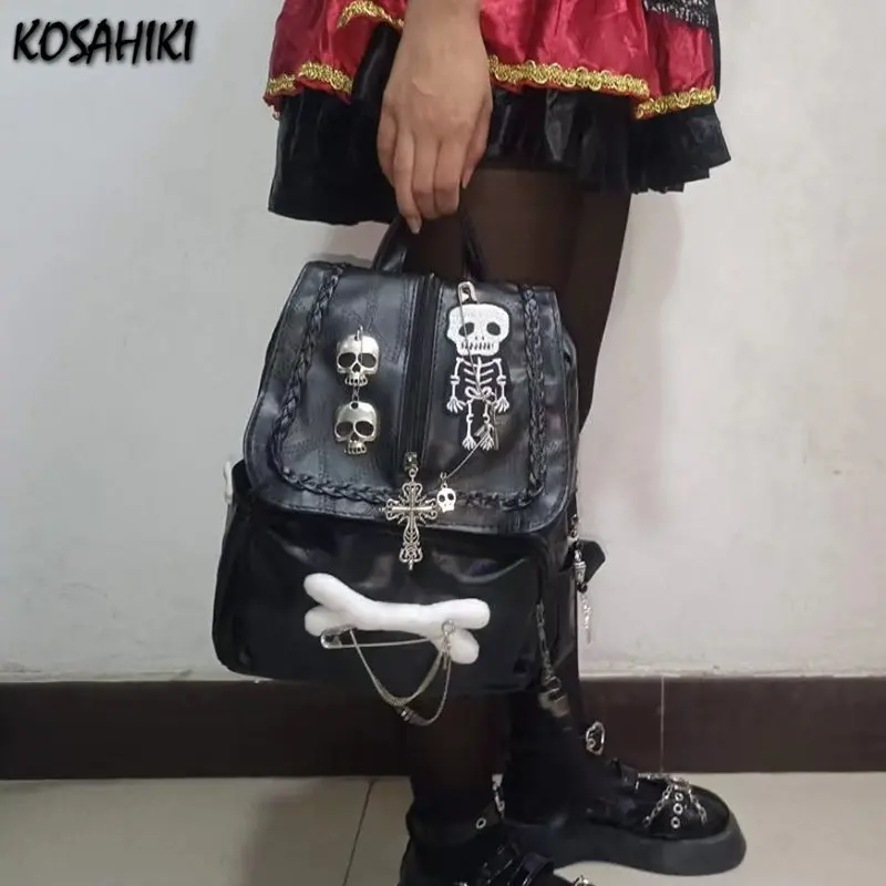 Korean Trendy Y2k Aesthetic Sweet Cool Girls Backpacks