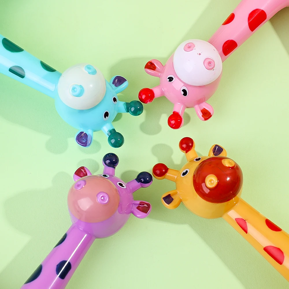 Creative Suction Cup Giraffe Toy Changeable Cartoon Telescopic Tube for Kids Decompression Toys Baby Puzzle Pop Tube Squeeze Toy fidget toys anti stress toy decompression toy squishy toys sensory toys release pressure toy stress relieving toy giraffe toy