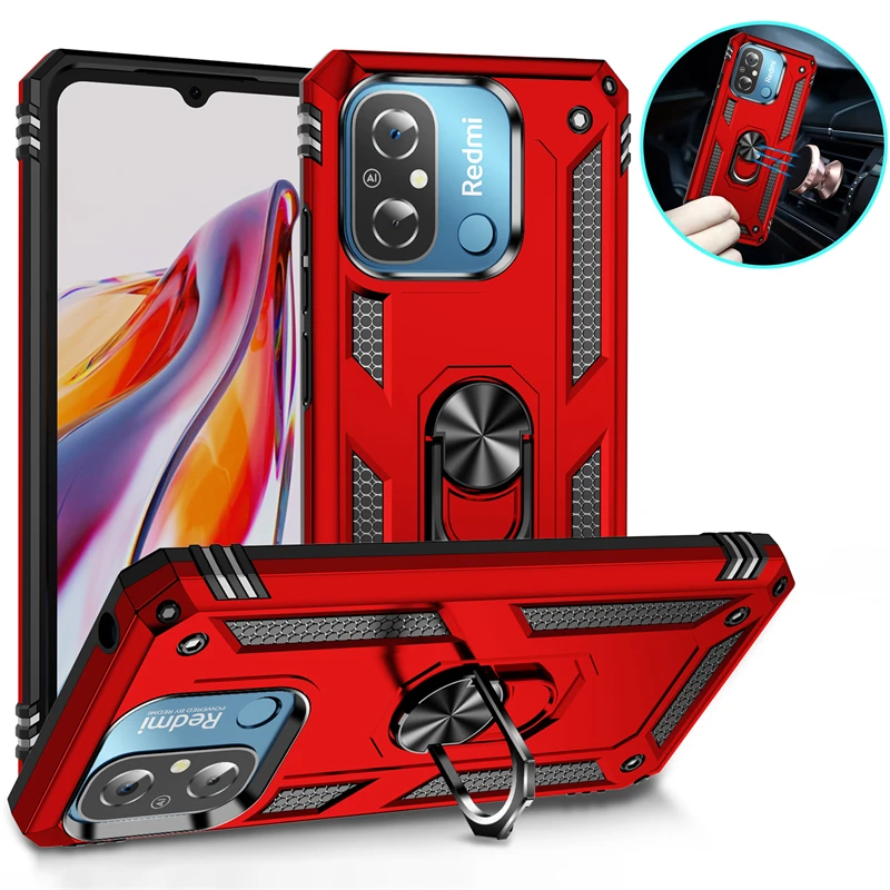 Per Xiaomi Redmi 12C Custodia Supporto Magnetico Anello Cassa Del Telefono Per Xiaomi Redmi 12C 12 C Redmi 11A Antiurto Paraurti Armatura Cover Poster