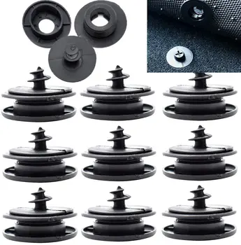 10pcs Universal Car Floor Mat Clips Retention Holders Grips Carpet Fixing Clamps Buckles Anti Skid Fastener Retainer Resistant